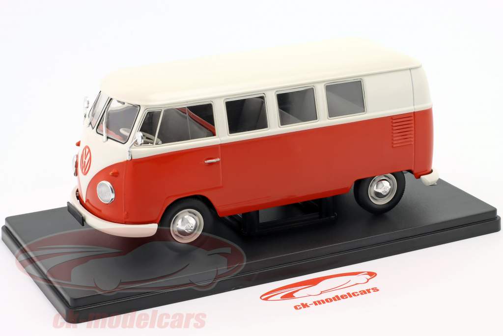 Volkswagen VW T1 camioneta Año de construcción 1960 rojo / Blanco 1:24 Hachette