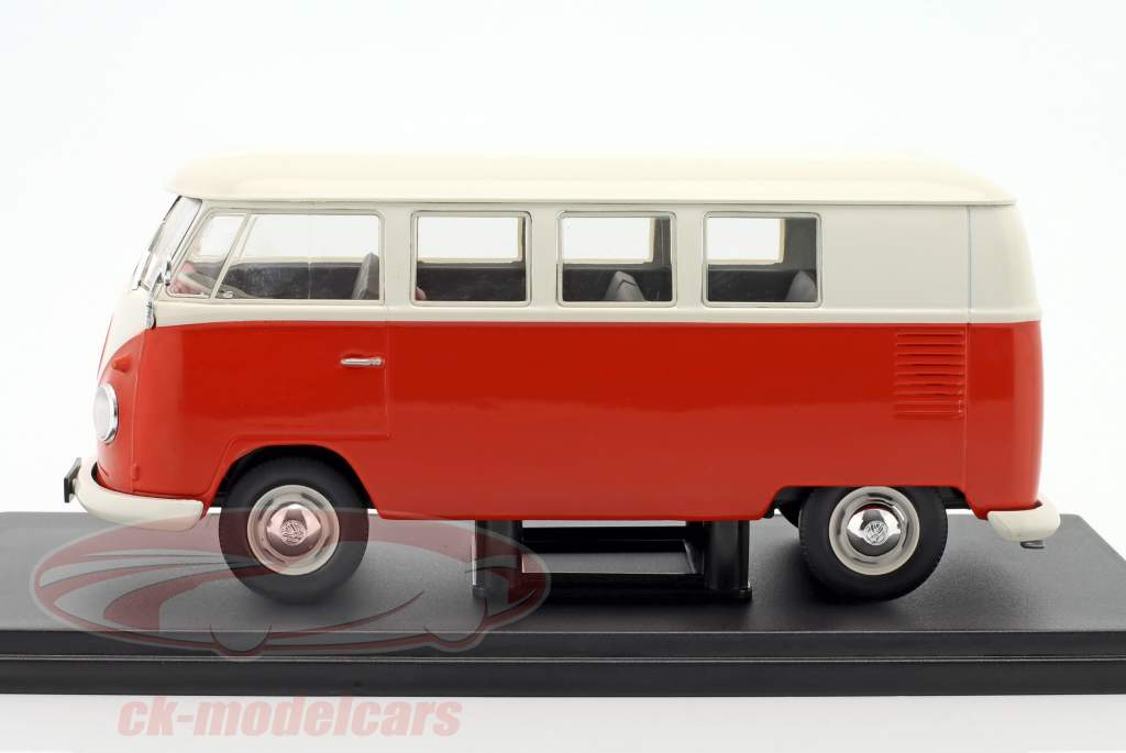 Volkswagen VW T1 van Année de construction 1960 rouge / Blanc 1:24 Hachette