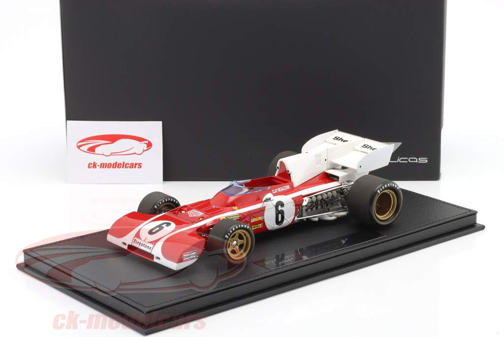 Clay Regazzoni Ferrari 312B2 #6 Sudáfrica GP fórmula 1 1972 1:18 GP Replicas