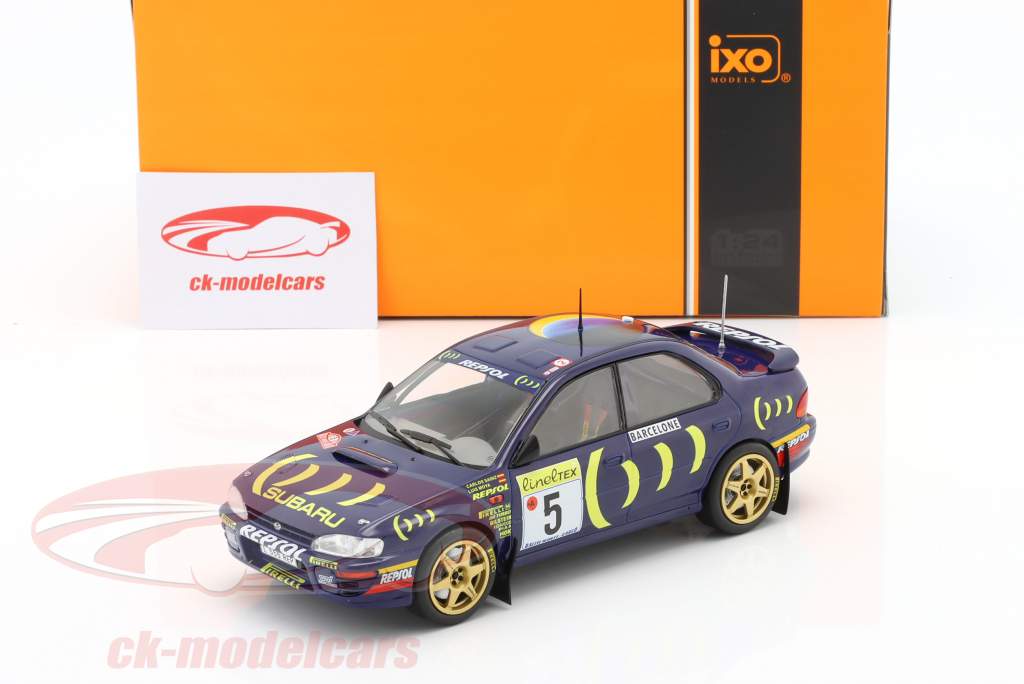 Subaru Impreza 555 #5 ganador Rallye Monte Carlo 1995 Sainz, Moya 1:24 Ixo