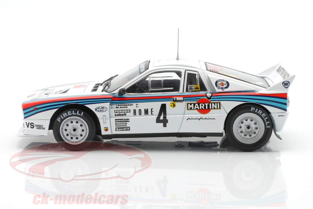 Lancia Rally 037 #4 2do Rallye Monte Carlo 1983 Alen, Kivimäki 1:24 Ixo
