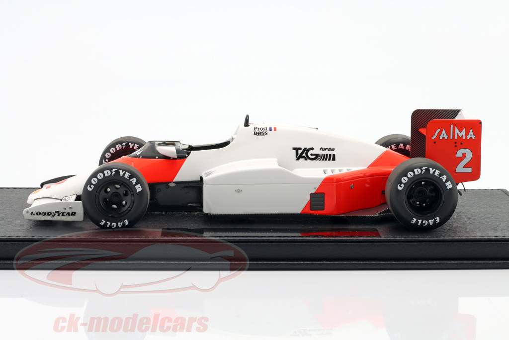 Alain Prost McLaren MP4/2B #2 fórmula 1 Campeón mundial 1985 1:18 GP Replicas
