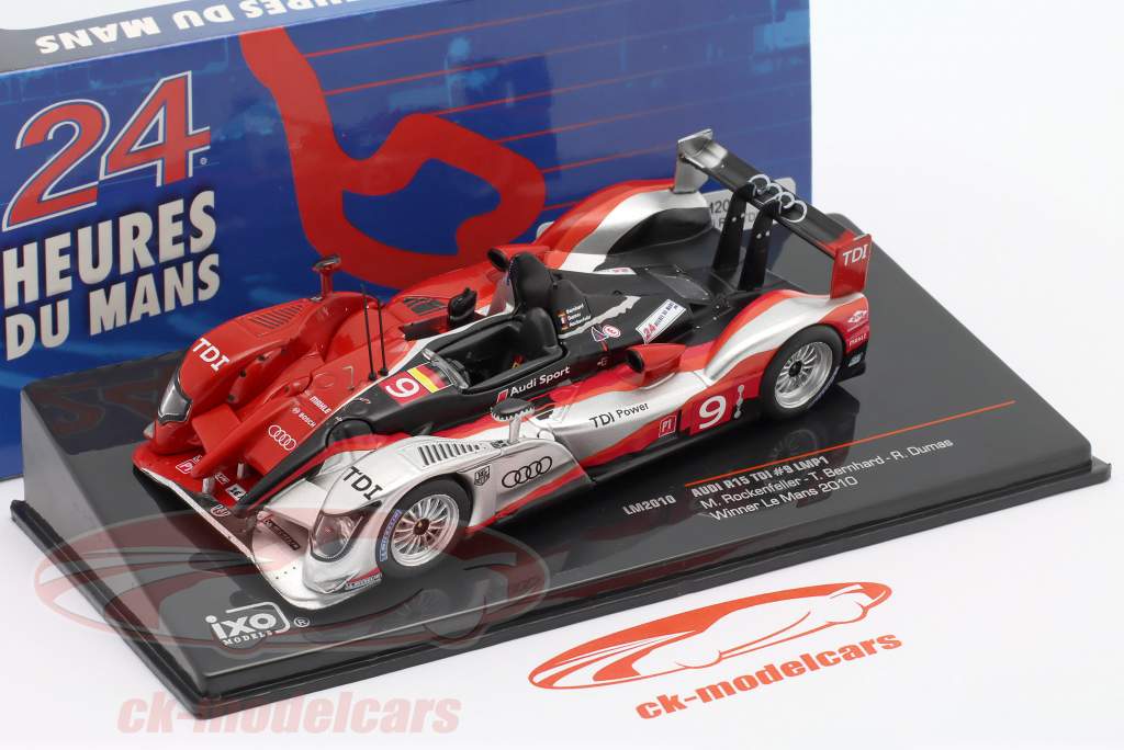 Ixo 1:43 Audi R15 TDI #9 勝者 24h LeMans 2010 Rockenfeller  