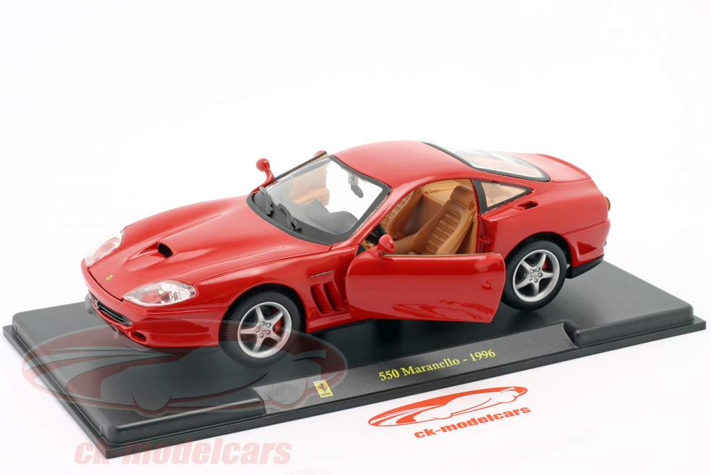 Ferrari 550 Maranello Año de construcción 1996 rojo 1:24 Bburago