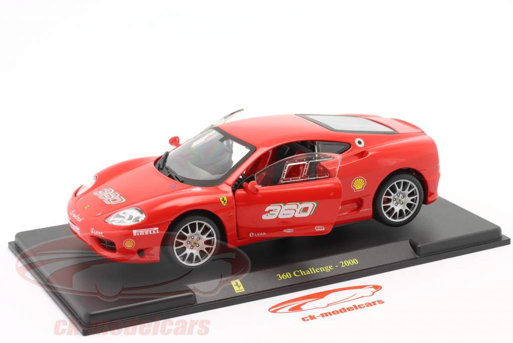 Ferrari 360 Challenge Byggeår 2000 rød 1:24 Bburago
