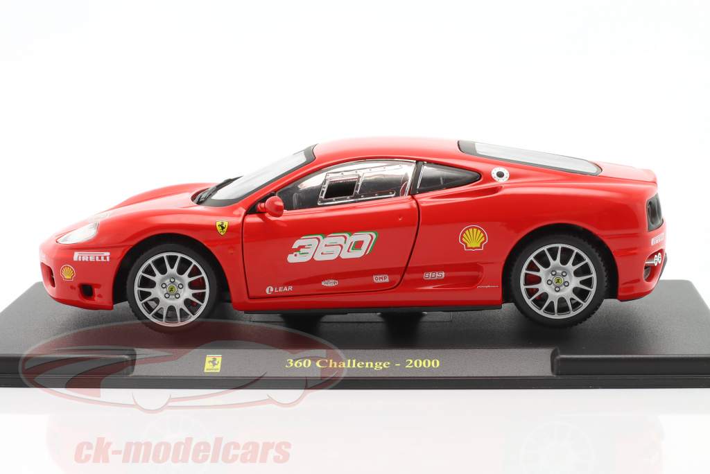 Ferrari 360 Challenge year 2000 red 1:24 Bburago