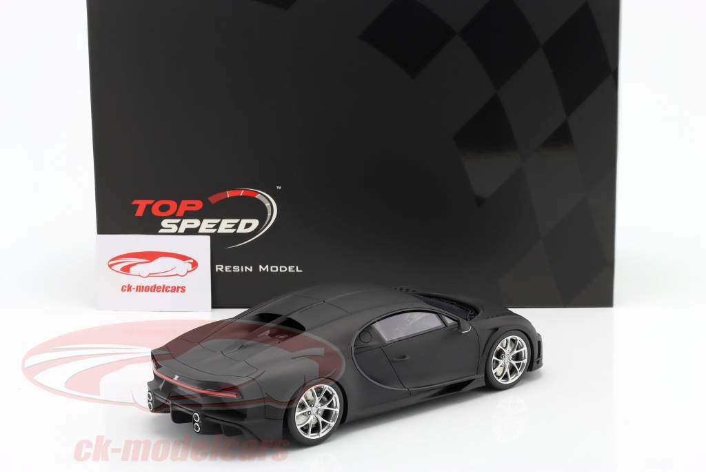 Bugatti Chiron Super Sport 300+ Baujahr 2020 måtte black 1:18 TrueScale