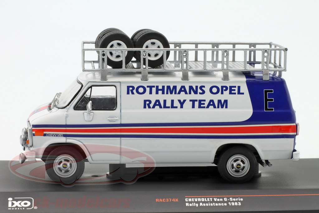 Chevrolet G-Series van Rallye Assistance Rothmans Opel Rally Team 1983 1:43 Ixo