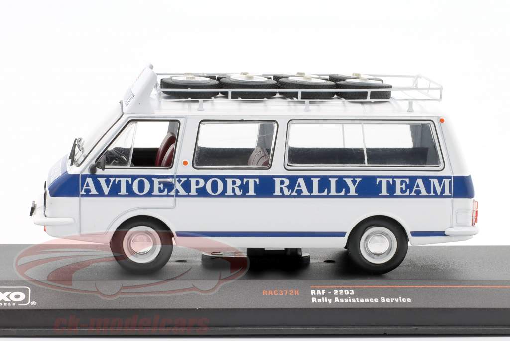 RAF-2203 varevogn Rallye Assistance Latvia Rally Team 1:43 Ixo