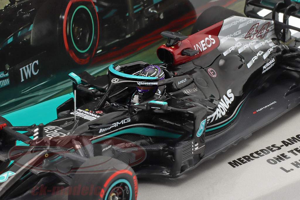 L. Hamilton Mercedes-AMG F1 W12 #44 ganador Baréin GP fórmula 1 2021 1:43 Minichamps