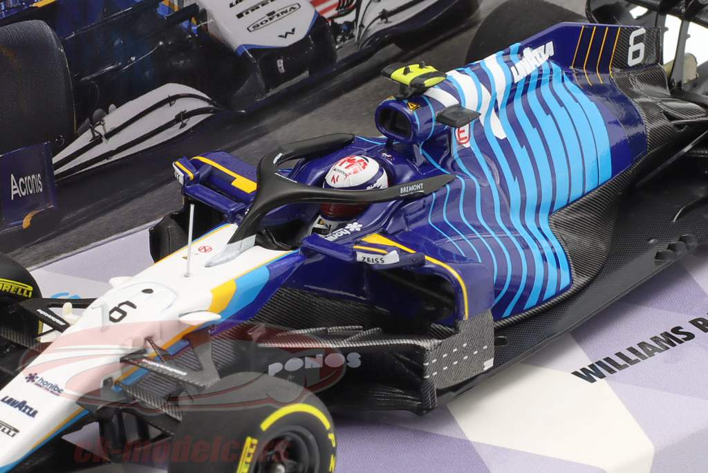 Nicholas Latifi Williams FW43B #6 Bahreïn GP formule 1 2021 1:43 Minichamps