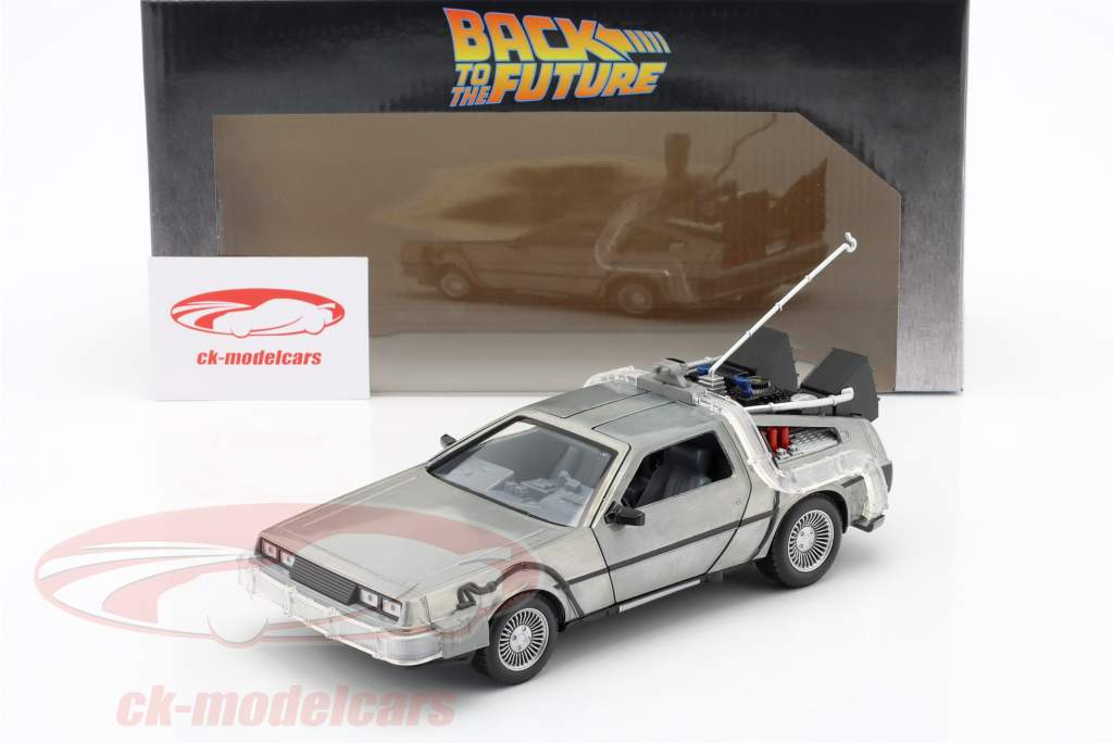 DeLorean Time Machine Back to the Future (1985) Gris plateado 1:24 Jada Toys