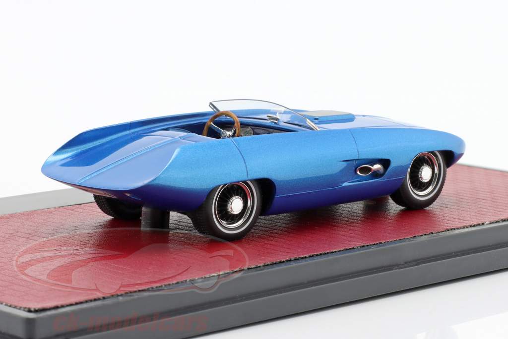 Pontiac Vivant 77 Herb Adams Baujahr 1965 blau metallic 1:43 Matrix