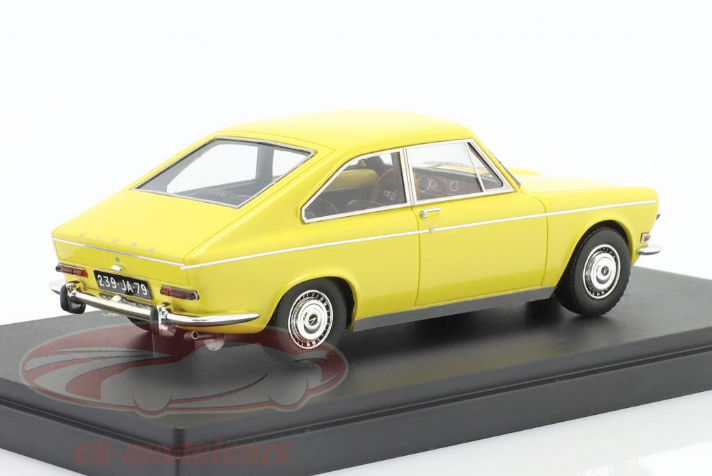 Simca 1501 Coupe Heuliez year 1968 yellow 1:43 AutoCult