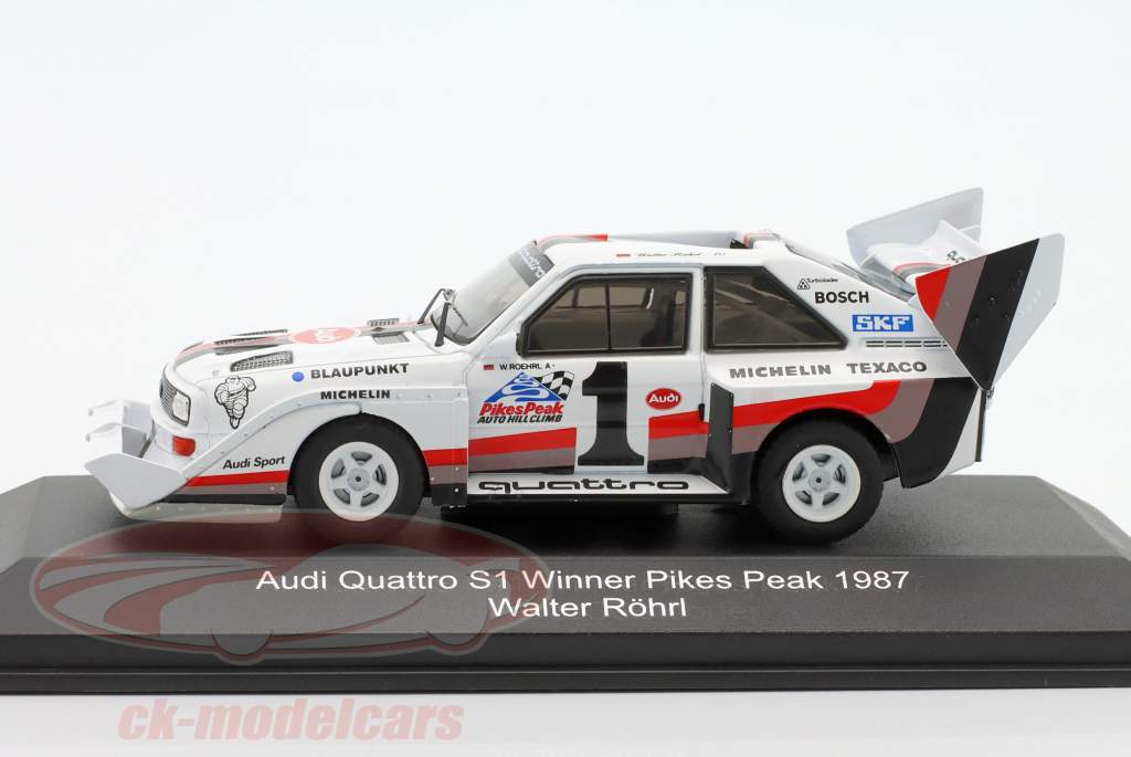 Audi Sport quattro S1 E2 #1 vinder Pikes Peak 1987 Walter Röhrl 1:43 CMR
