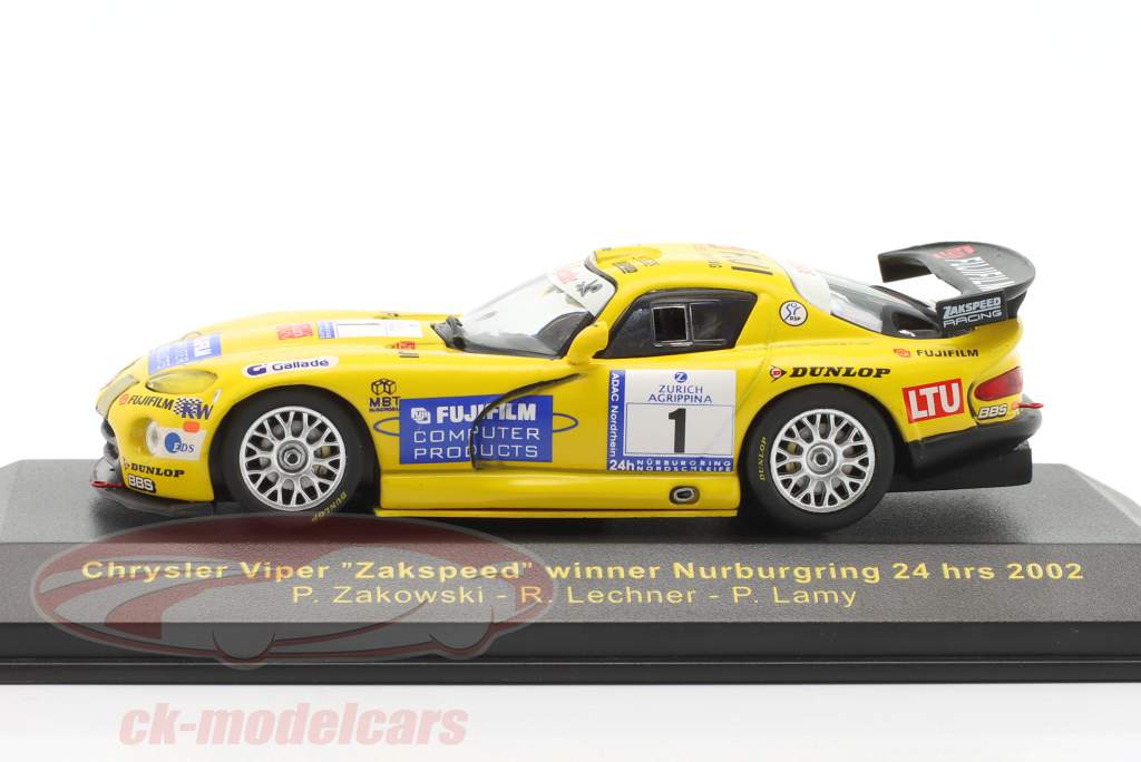 Chrysler Viper GTS-R #1 gagnant 24h Nürburgring 2002 Zakspeed Racing 1:43 Ixo
