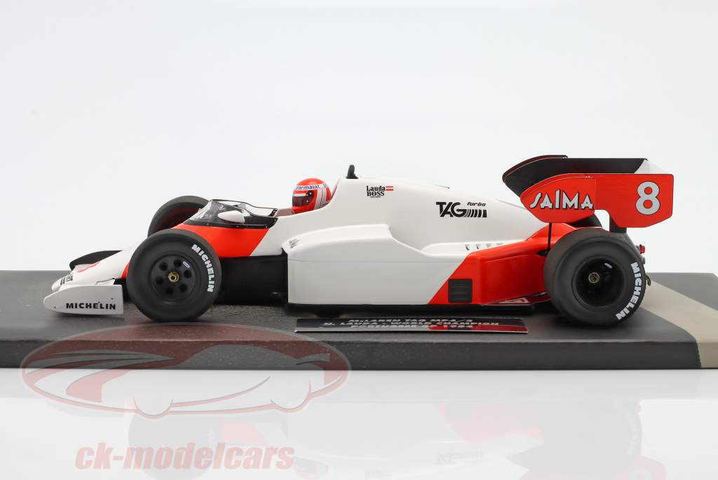 Niki Lauda McLaren MP4/2 #8 Portugal GP fórmula 1 Campeón mundial 1984 1:18 Minichamps