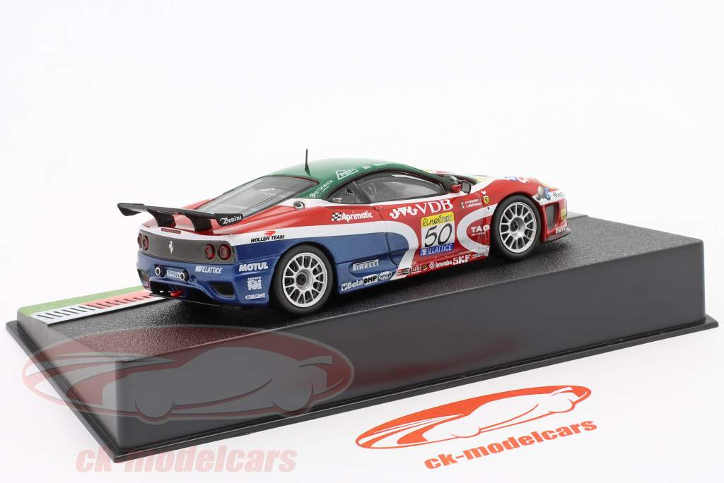 Ferrari 360 GT #50 vinder N-GT klasse FIA GT Silverstone 2002 1:43 Altaya