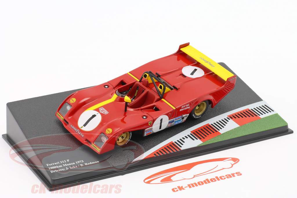 Ferrari 312 P #1 vinder 1000km Monza 1973 Ickx, Redman 1:43 Altaya