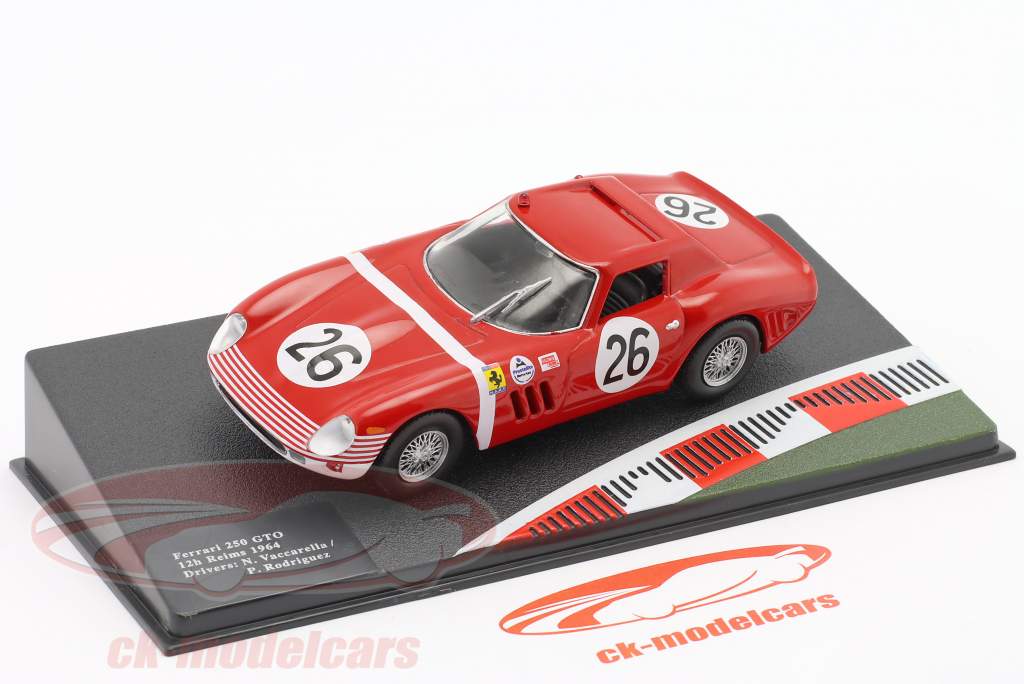 Ferrari 250 GTO #26 12h Reims 1964 Vaccarella, Rodriguez 1:43 Altaya