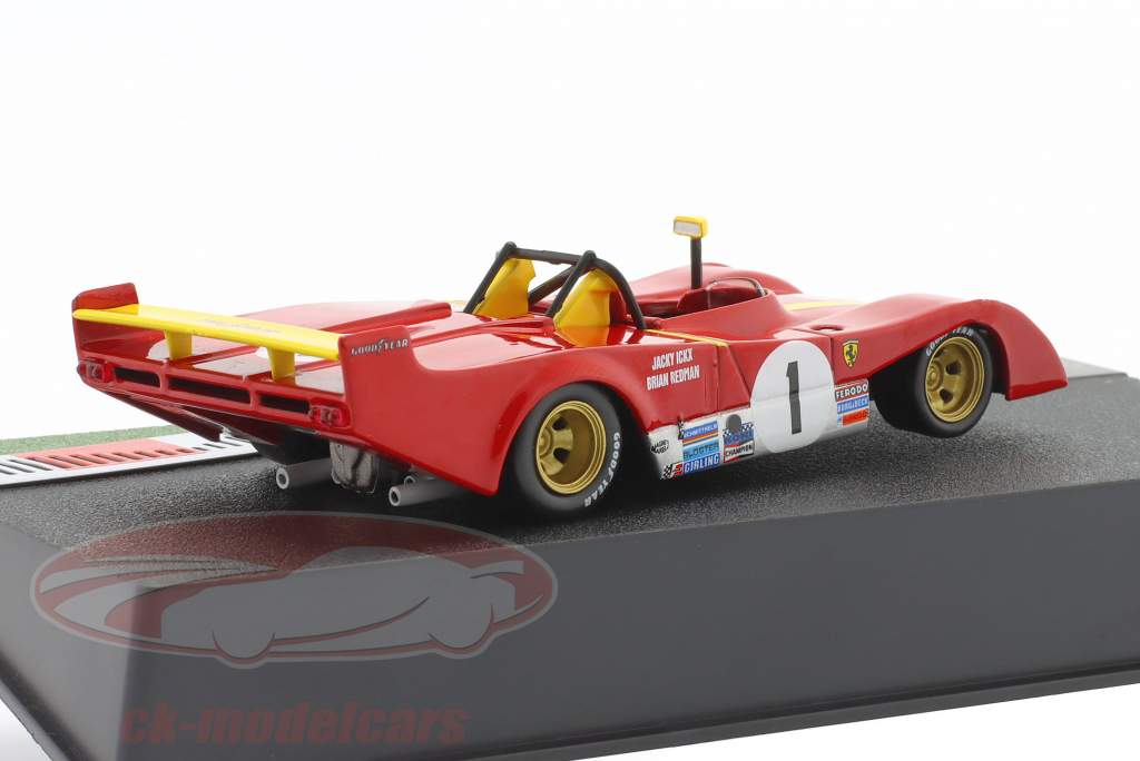 Ferrari 312 P #1 vinder 1000km Monza 1973 Ickx, Redman 1:43 Altaya