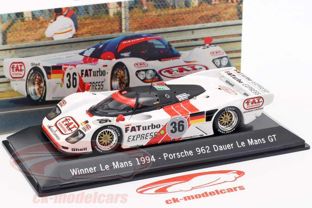Dauer Porsche 962 #36 Vincitore 24 LeMans 1994 Dalmas / Haywood / Baldi 1:43 Spark