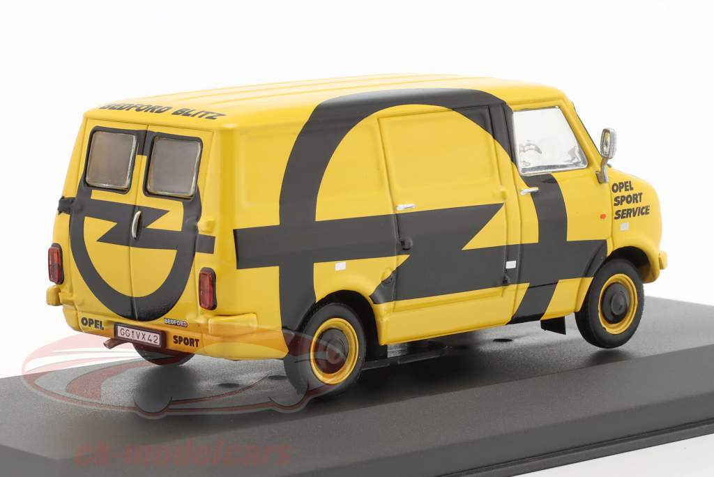 Bedford Blitz Opel Rallye Assistance 1974 amarillo / negro 1:43 Ixo
