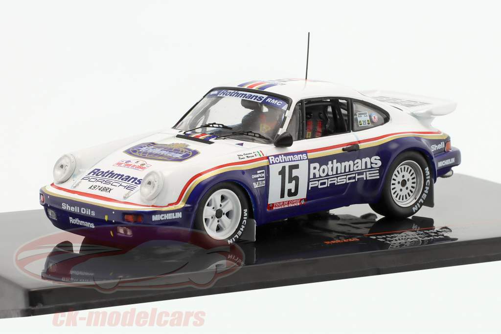 Porsche 911 SC RS Rothmans #15 4to Rallye Tour de Corse 1985 1:43 Ixo