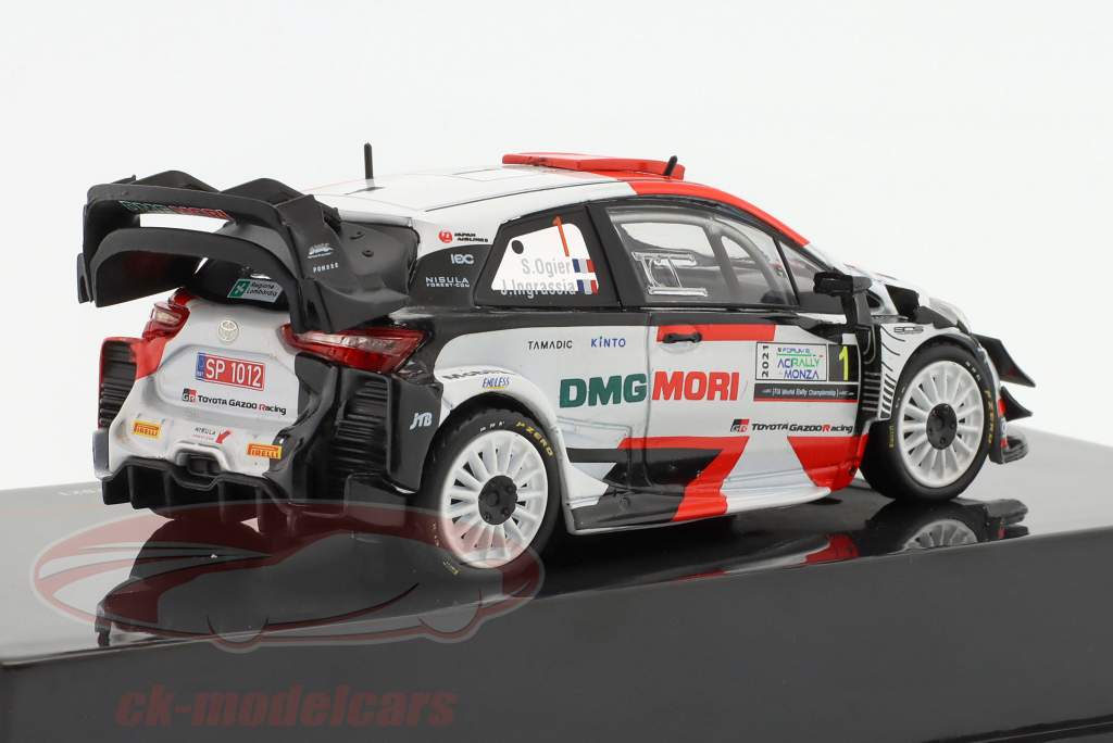 Toyota Yaris WRC #1 vinder Rallye Monza 2021 Ogier, Ingrassia 1:43 Ixo