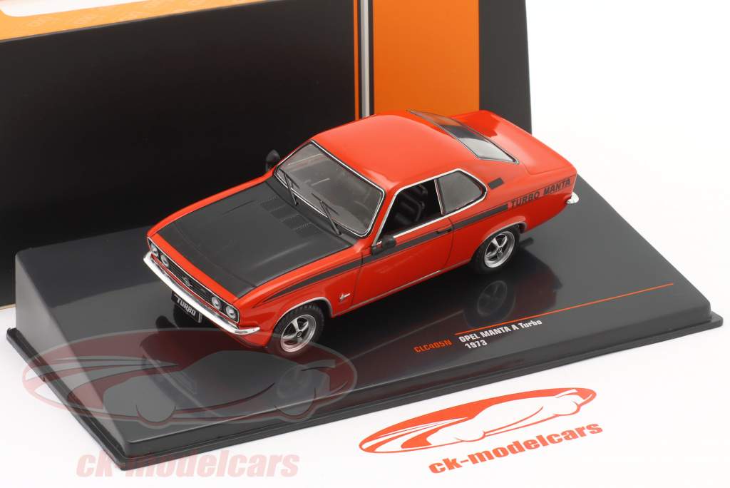 Opel Manta A Turbo Baujahr 1973 rot / mattschwarz 1:43 Ixo