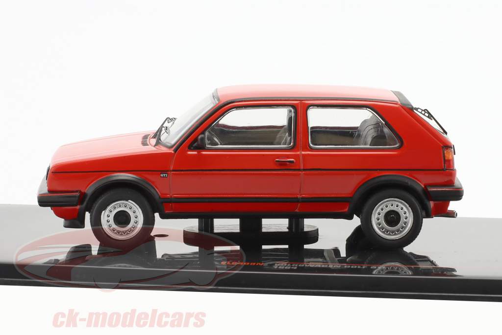 Volkswagen VW Golf II GTI Byggeår 1984 rød 1:43 Ixo
