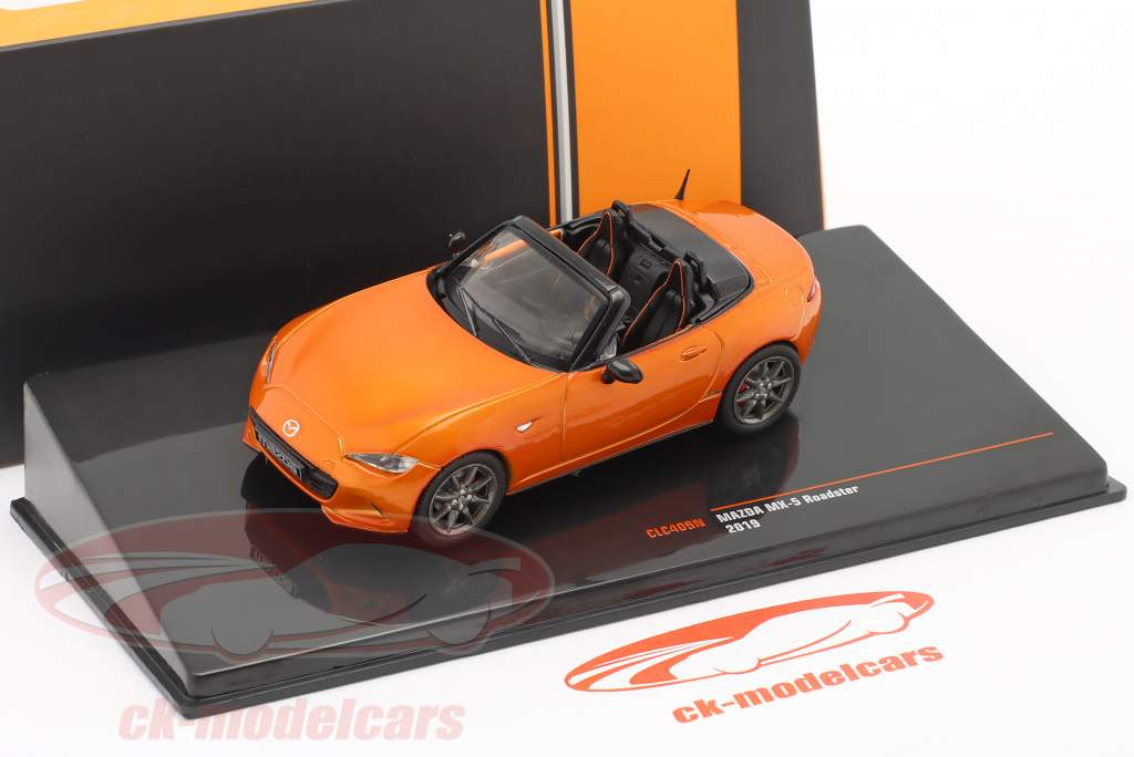 Mazda MX-5 Roadster year 2019 orange metallic 1:43 Ixo