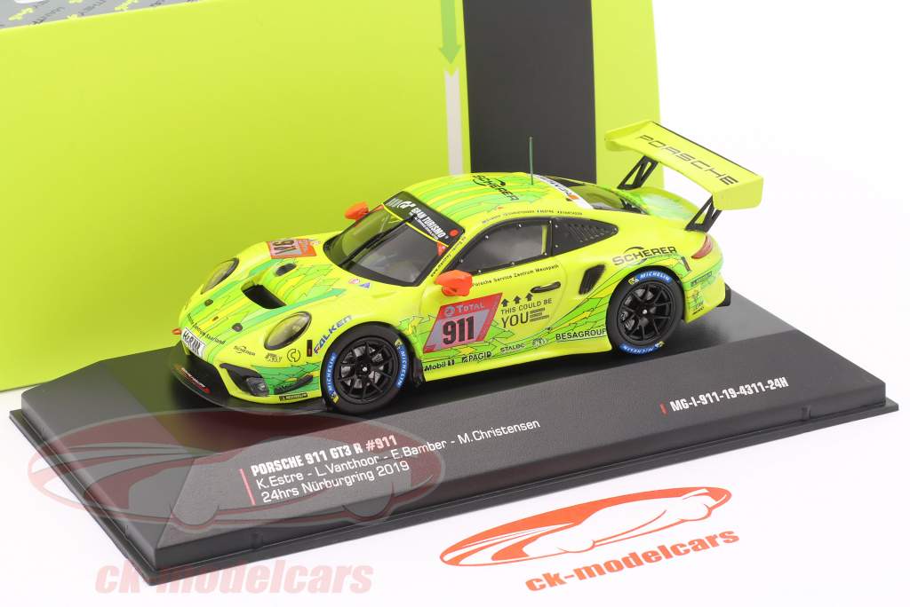 Porsche 911 GT3 R #911 2nd 24h Nürburgring 2019 Manthey Grello 1:43 Ixo