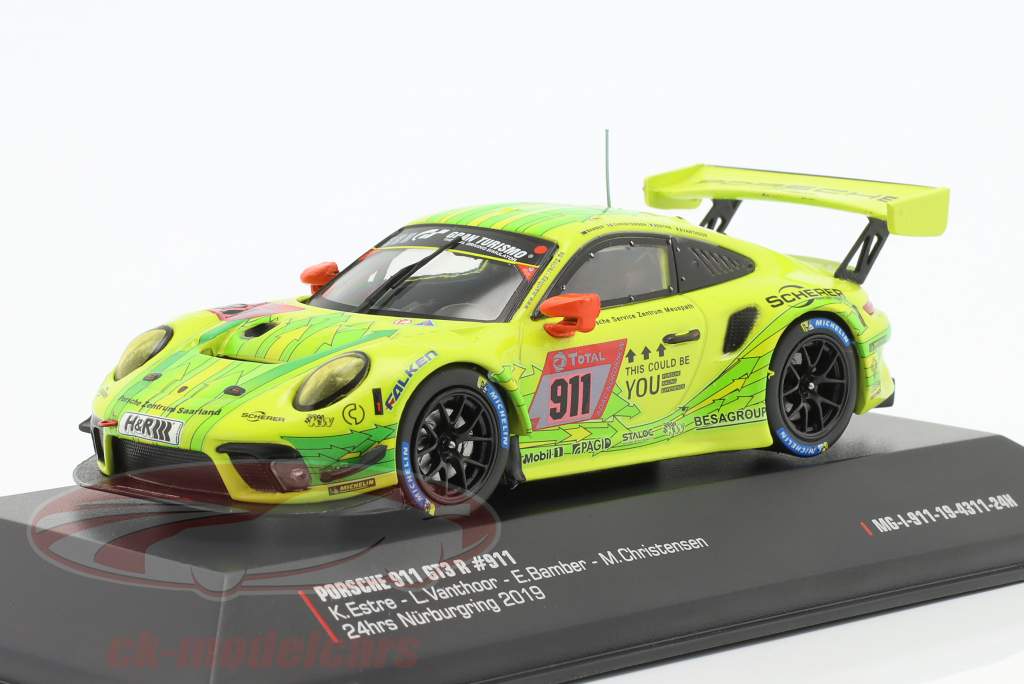 Porsche 911 GT3 R #911 2do 24h Nürburgring 2019 Manthey Grello 1:43 Ixo