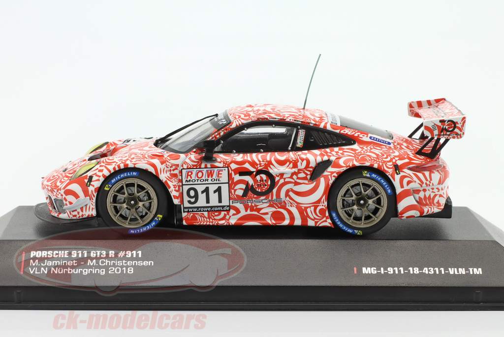Porsche 911 GT3 R #911 VLN 9 Nürburgring 2018 Manthey Racing 1:43 Ixo