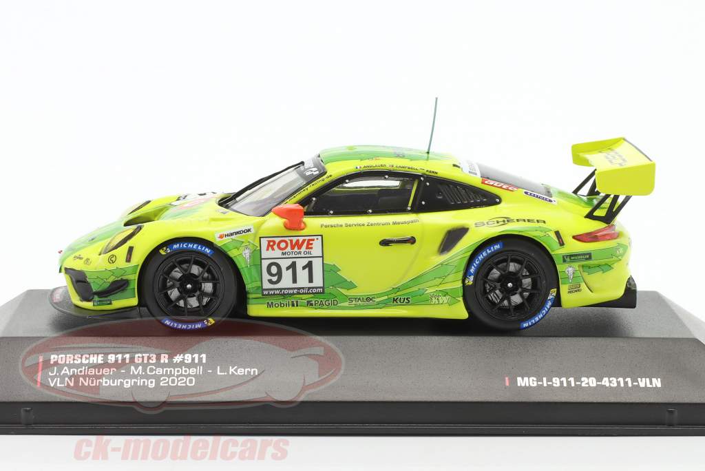 Porsche 911 GT3 R #911 VLN Nürburgring 2020 Manthey Grello 1:43 Ixo