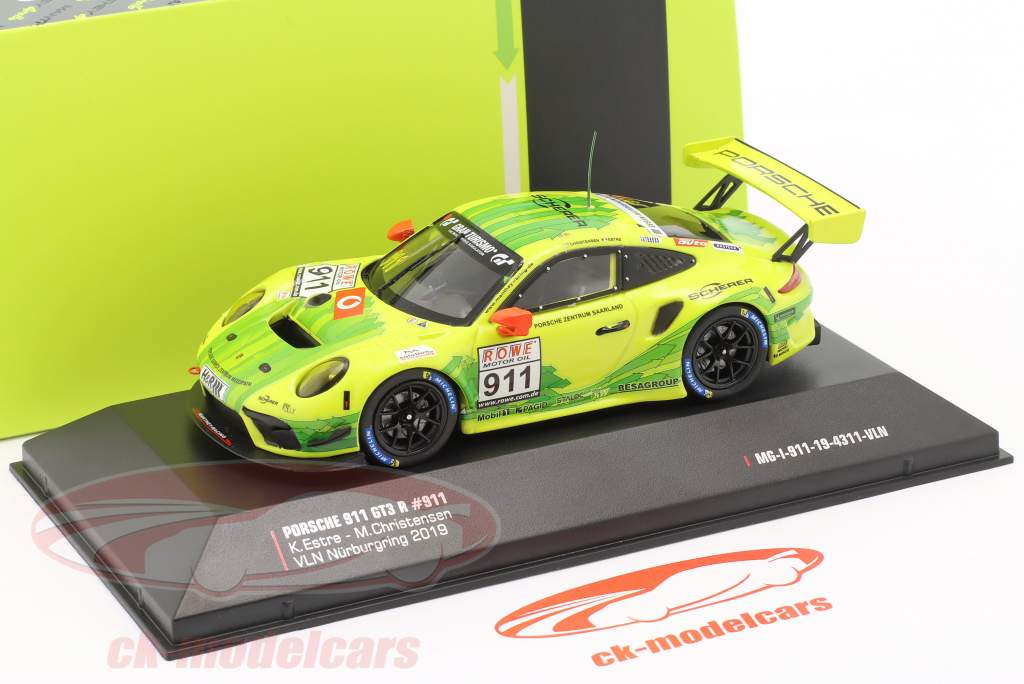 Porsche 911 GT3 R #911 4 VLN 3 Nürburgring 2019 Manthey Grello 1:43 Ixo