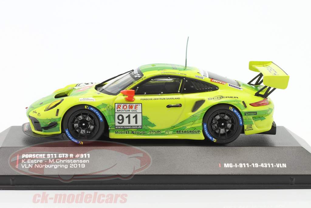 Porsche 911 GT3 R #911 4th VLN 3 Nürburgring 2019 Manthey Grello 1:43 Ixo