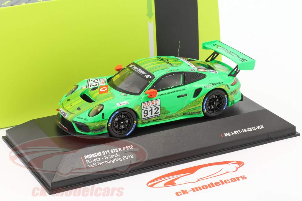 Porsche 911 GT3 R #912 Sieger VLN 3 Nürburgring 2019 Manthey Racing 1:43 Ixo