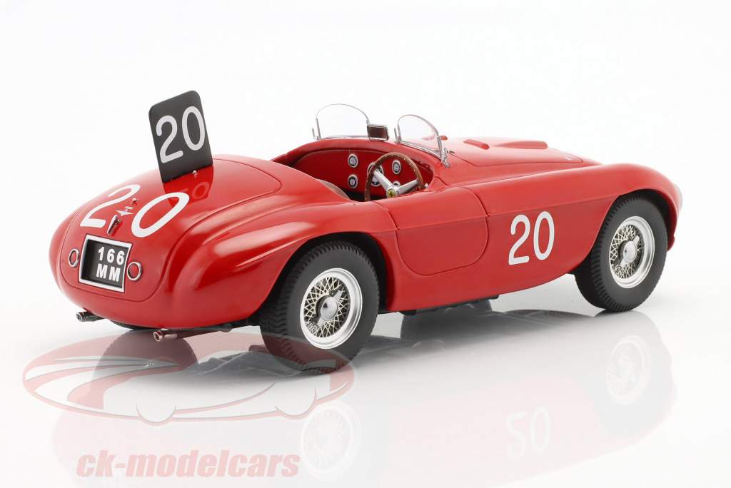 Ferrari 166 MM #20 winnaar 24h Spa 1949 Chinetti, Lucas 1:18 KK-Scale