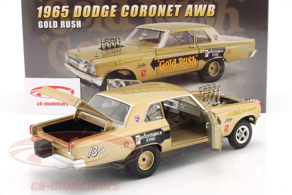 Dodge Coronet AWB Gold Rush 1965 gold 1:18 GMP