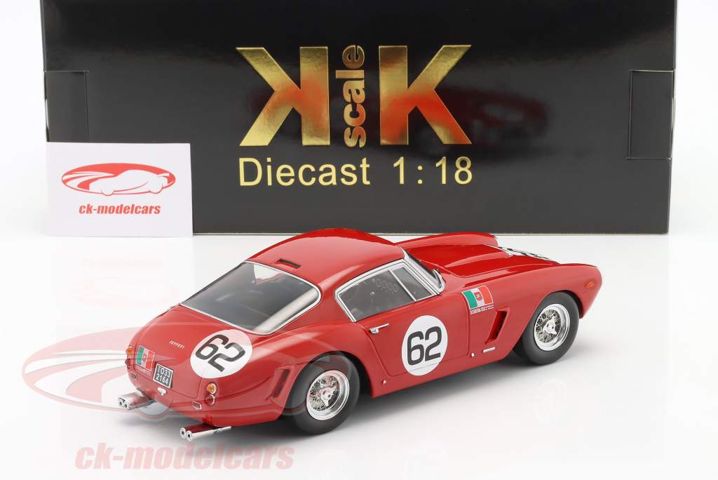 Ferrari 250 GT SWB #62 vinder Coppa Inter-Europa Monza 1960 Abate 1:18 KK-Scale