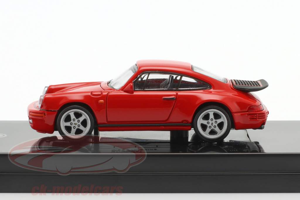 Porsche RUF CTR Byggeår 1987 vagter rød 1:64 Paragon Models