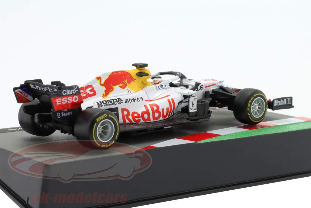 M. Verstappen Red Bull Racing RB16B #33 tyrkisk GP F1 Verdensmester 2021 1:43 Bburago
