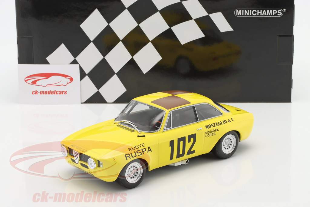 Alfa Romeo GTA #102 ganador Clase GT1.6 Targa Florio 1971 1:18 Minichamps