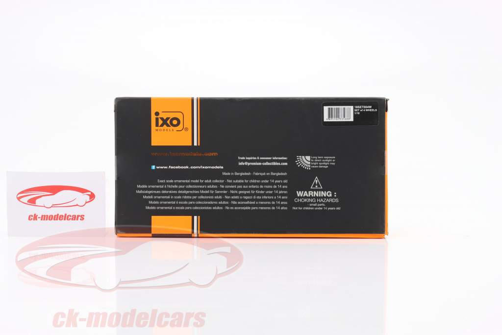 Wheels set BBS (4 pieces) with stand 1:18 Ixo