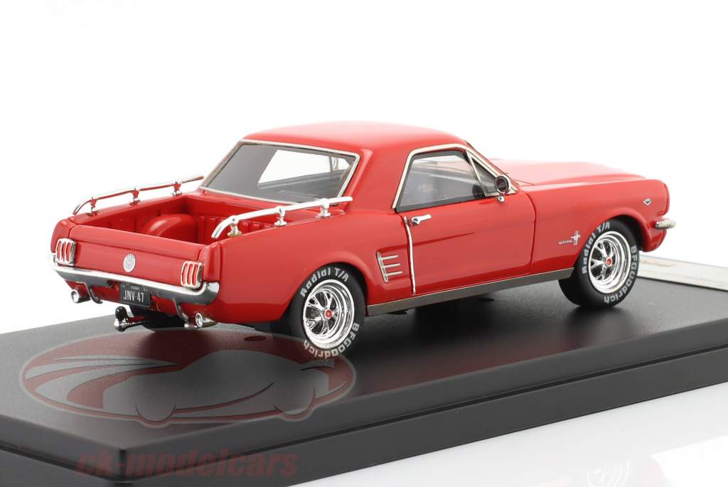 Ford Mustang Mustero Byggeår 1966 rød 1:43 Premium X