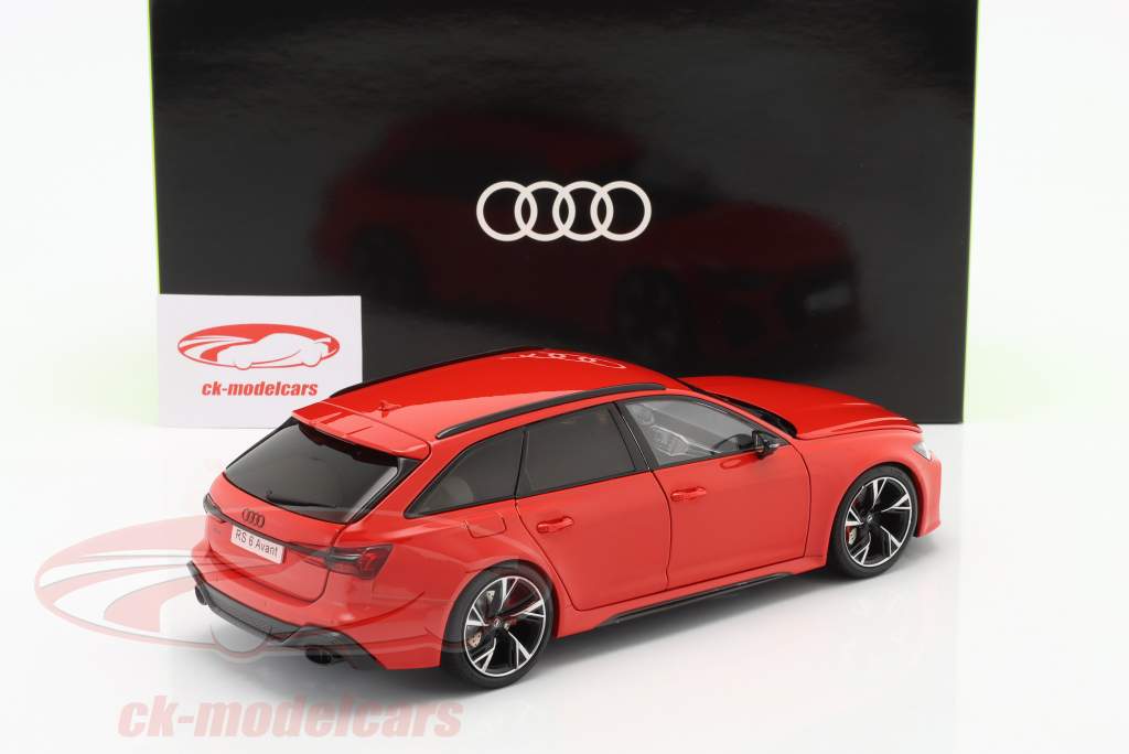 Audi RS 6 Avant (C8) year 2021 red 1:18 KengFai