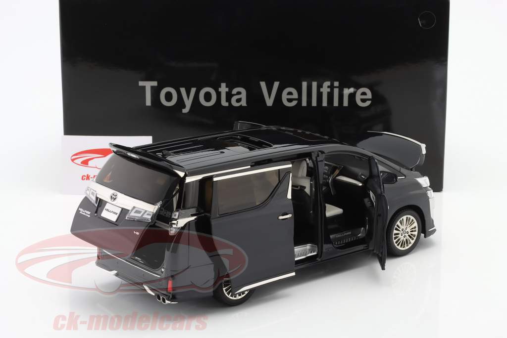 Toyota Vellfire furgão LHD Preto 1:18 KengFai