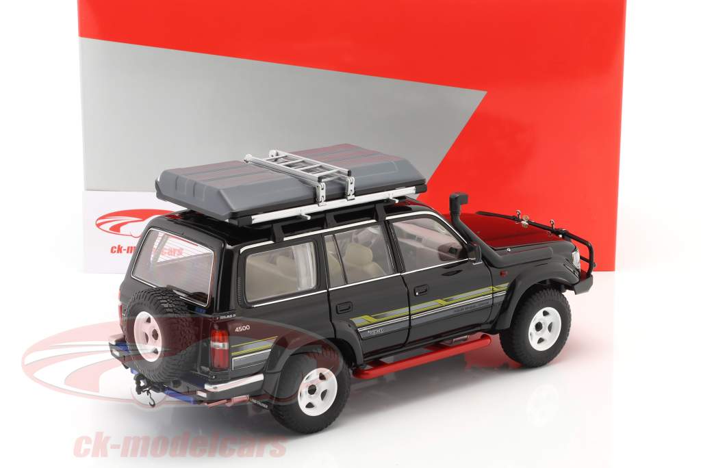 Toyota Land Cruiser J8 LHD with roof box black 1:18 KengFai